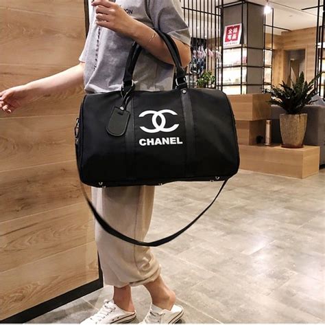 chanel duffle bag replica|chanel travel bag with wheels.